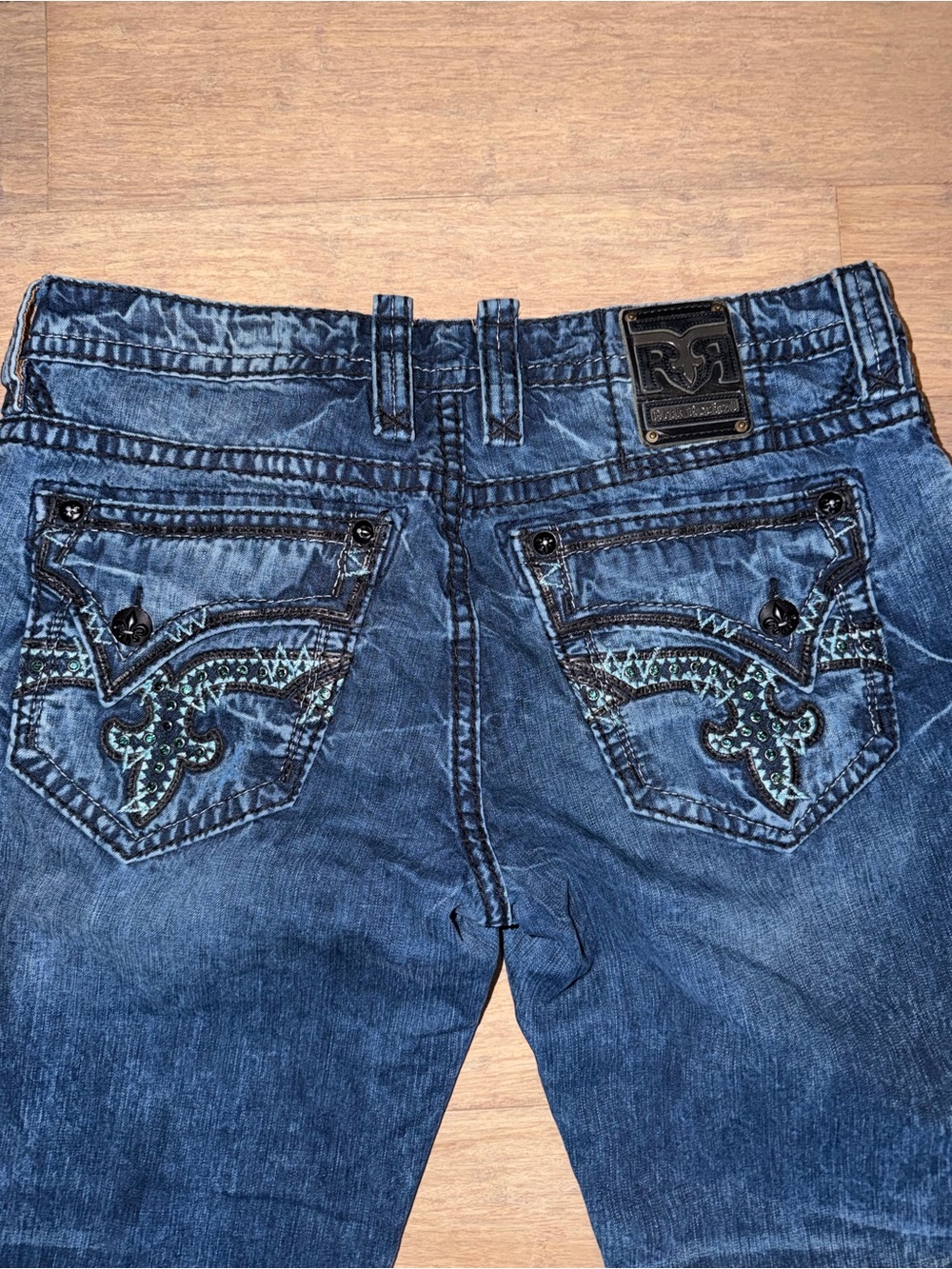 Rock Revival Embroidered Back Pocket Jeans